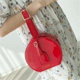 One-handle Patent Tambourine Hand Bag