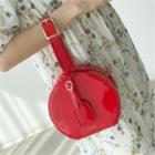 One-handle Patent Tambourine Hand Bag