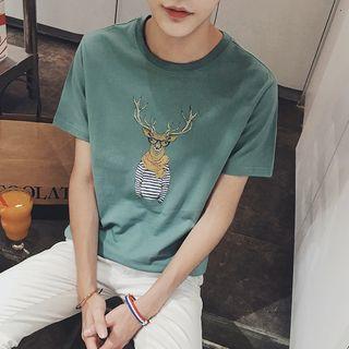 Dear Print Short Sleeve T-shirt