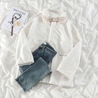 Buckled Zipped Jacket Off-white - One Size