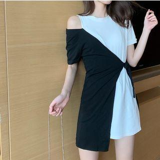Mock Two Piece T-shirt Dress
