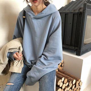 Long Sleeve Cropped Hooded Pullover
