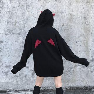 Long-sleeve Devil Wings Hoodie