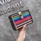 Color Pencil Crossbody Bag As Shown In Figure - One Size