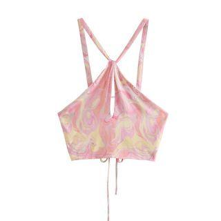 Tie-dye Halter-neck Top