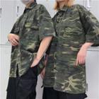 Couple Matching Camouflage Loose-fit Short-sleeve Shirt