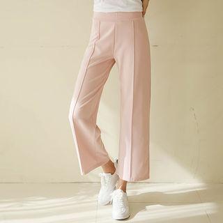 Wide-leg Seam-trim Sweatpants