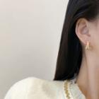 Cross Glaze Rhinestone Alloy Earring 1 Pair - E4441 - Gold - One Size