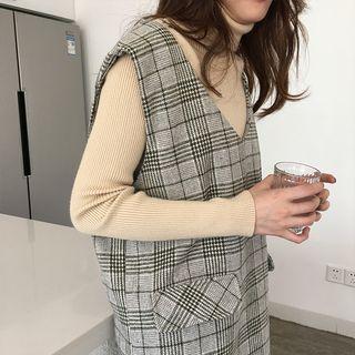 Plain Long Sleeve Turtleneck Sweater
