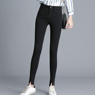 Fray Hem Leggings