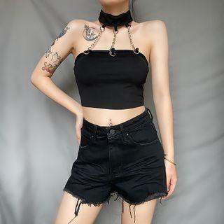 Halter Chain Strap Sleeveless Top