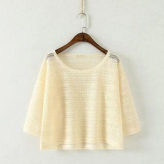 3/4-sleeve Cover-up Top