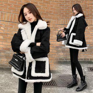 Shearling Buttoned Coat