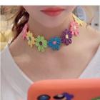 Flower Choker Random - Multicolor - One Size