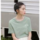 Printed Short-sleeve T-shirt Avocado - One Size