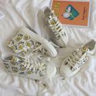 Egg Printed Canvas Sneakers