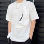 Elbow-sleeve Sling Bag Applique T-shirt