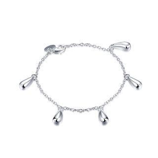 Simple And Fashion Water Drop Bracelet Silver - One Size