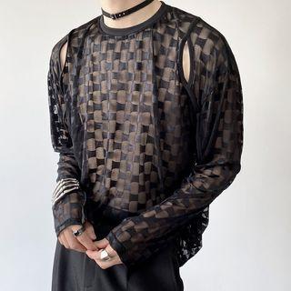 Cutout Mesh T-shirt