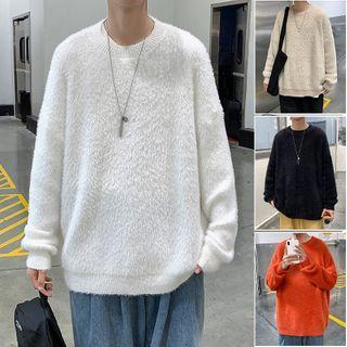 Plain Fleece Sweater