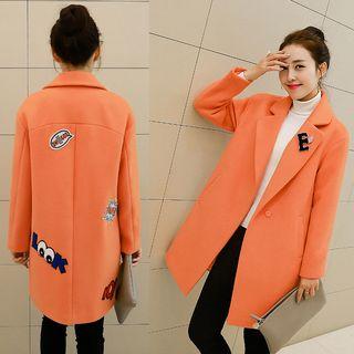 Applique Wool Coat