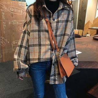 Plaid Oversize Flannel Shirt