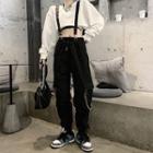 Suspender Cargo Pants With Chain