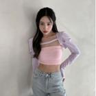 Puff-sleeve Cropped Top / Tube Top