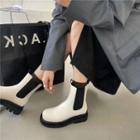 Platform Short Chelsea Boots / Mid-calf Chelsea Boots