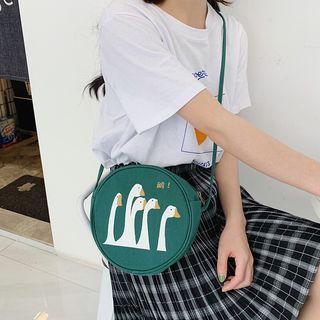 Goose Print Crossbody Bag
