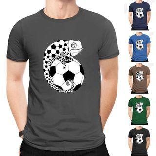 Animal Football Print Short-sleeve T- Short