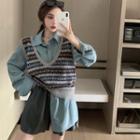 Jacquard Knit Vest / Shirt / Shorts