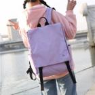 Plain Flap Canvas Backpack