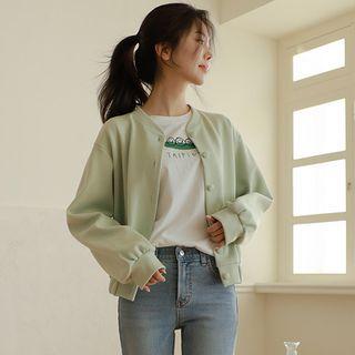 Bishop-sleeve Blouson Jacket
