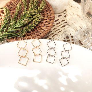 Square Chain Dangle Earring