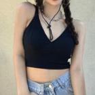 Plain V Neck Camisole Top