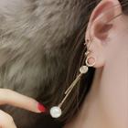 Pearl Non-matching Drop Earrings / Ear Cuffs