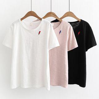 Flash Embroidered Short-sleeve T-shirt
