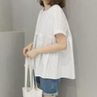 Pleated Oversized Blouse