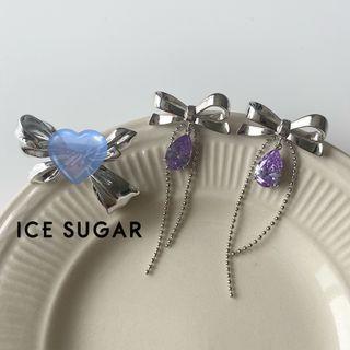 Rhinestone / Bow Alloy Earring (various Designs)