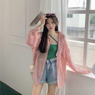 Asymmetrical Camisole Top / Shirt Jacket