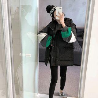 Funnel-neck Padded Shell Vest