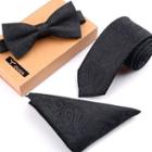 Set: Bow Tie + Tie + Handkerchief