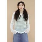 See-though Knit Top White - One Size