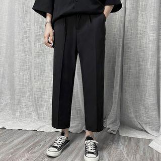 Plain Striped Leg Pants
