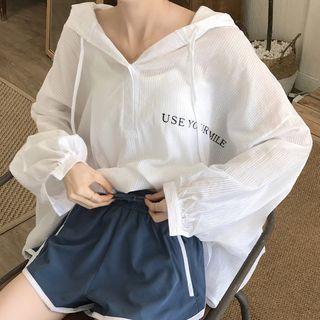 Letter Light Hoodie / Sweatshorts