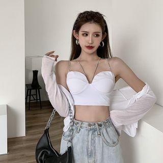 Strappy Crop Top / Light Jacket
