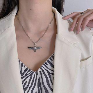 Eagle Pendant Necklace Xl0913 - Silver - One Size