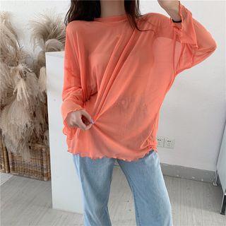 Long-sleeve Mesh T-shirt
