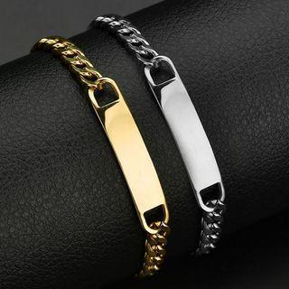 Tag Stainless Steel Bracelet